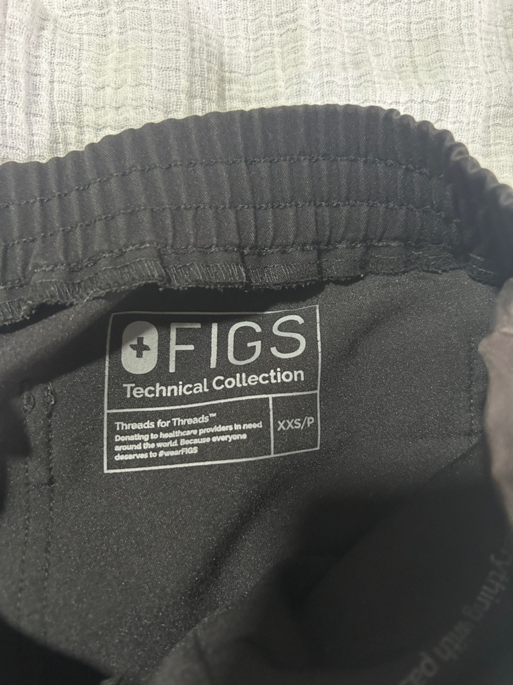 Figs Women’s Black Yola Pants XXS PETITE. Healthcare. Nurse. Vet. Doctor. - Picture 2 of 11